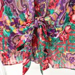 Victoria's Secret Victoria’s Secret Vintage Red Pink Green Plaid Paisley Bralette Kimono Set Photo 3