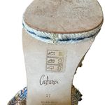 Castaner  Pom Pom Plaid Heels Size 37 or 7 Photo 9