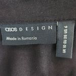 ASOS Black and White Floral Print Mini Skirt Dress NWOT Size 6 Floral Mini Dress Photo 5