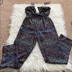 Sea New York Purple/Multi Silk Flounce Jumpsuit Size 2 Photo 3