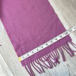 Cashmere Wool Scarf portolano rectangular knit womens Purple classic winter Photo 1