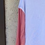 Peloton  Size medium pink white long sleeve athletic top feminine Photo 2