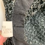 Vintage 100% paper lightweight black crochet floppy hat Photo 9