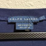Ralph Lauren  Navy Blue V-Neck top shirt Women's Large Photo 2