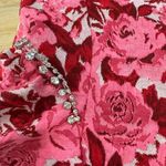ZARA  pink white floral jacquard mini dress Photo 12