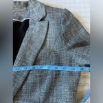 White House | Black Market WHBM‎ Blazer Womens 8 Black Tweed Jacket Textured Classic Office Dark Academia Photo 8