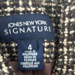 Jones New York Black and White Tweed Blazer Photo 2