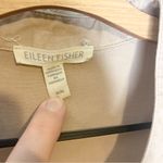 Eileen Fisher  Linen Blend Button Up Tan Khaki Shirt Dress Size M Photo 5