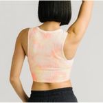 Zyia Active White Hendrix Crop Tank Top Size Large Tie Photo 2