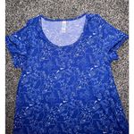 LuLaRoe  Women's Blue Dinosaur Short sleeve tunic size‎ medium Photo 2