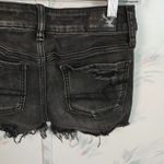 American Eagle Black Midi Jean Shorts Photo 5
