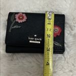 Kate Spade Black Leather Floral Embellished Wallet Photo 8