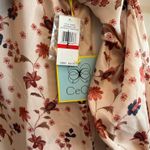 CeCe  Peach Floral Blouse Photo 5