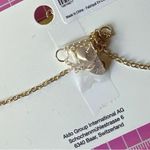 ALDO  gold tone devil eye diamonds paved NECKLACE COLLIER 21” inches adjustable Photo 3