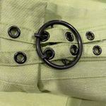 J.O.A. New Women's Wide Leg Pants with Fashion Belt, Light Lime, Medium Photo 5