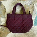 INC maroon, quilted nylon tote bag Purple Photo 0