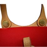 Dooney & Bourke  Vintage Cabriolet Red Small Flap Bag Purse Photo 5
