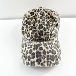Anthropologie Adjustable Leopard Print Baseball Hat Cap Tan Black Photo 5
