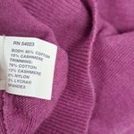 Gap purple turtle neck Short sleeve cashmere belnd sweater L Photo 4