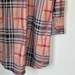 NWT Plaid Long Sleeve Shirt Dress Photo 4