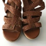 DV Dolce Vita 4" Heel Wedges Sandals Brown Braided Leather Espadrilles S… Brown Size 8.5 Photo 2