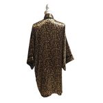 Leopard Print Robe Black Size 1X Photo 1