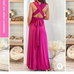 Saved by the Dress NWT MAGENTA MULTI TIE MATERNITY MAXI DRESS - SOLD OUT ONLINE Photo 5