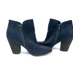 Carlos Santana  Navy Blue Hacey Heeled Booties Boots Photo 8