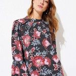Loft  NWT Garden Bell Sleeve Blouse Size S Photo 0