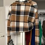 SheIn Cropped Flannel Photo 1