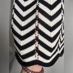 Trina Turk Black and White Chevron Knit Tank Top Small Photo 4