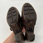 Frye Candice Woven Harness Brown Leather Mule Clogs Photo 1