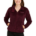 BEARPAW Fleece Jacket Women's Size XS Burgundy Outwear Photo 0