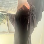 Latched Mama Black Drawstring Tank Nursing Dress Size Large Photo 3