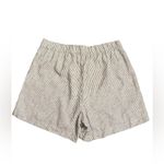 J Crew Factory women’s Linen blend pull on short black and white stripe Sz S NWT Photo 3