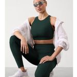 Athleta New S Flex Spacer Tipped Bra Cypress/Glacier Small D-DD Photo 0