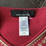 Jones New York  V-Neck 3/4 Sleeve Top Size Medium Photo 4