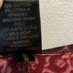 Peruvian Connection  Dress Pink & Burgundy Brocade Pattern Cotton Midi Sz XL EUC Photo 6