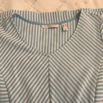 Isaac Mizrahi  Live Ladies Blue and White Striped Sheath Dress size Med V-neck Photo 4
