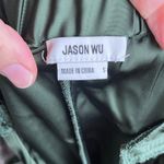 Jason Wu Women's Dark Green Satin Pants Size 2 Photo 7
