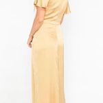 Show Me Your Mumu Gold Satin Dress Photo 1