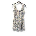 7 For All Mankind  XS NEW Toile Mini Dress Sea Mermaid Marine Life Corset Linen Photo 1