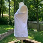 Everlane Tank Top Womens XS White The Organic Cotton Cutaway High Neck Photo 1