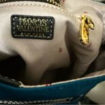 Frances Valentine June Hobo Handbag Navy Striped Strap Gold Zip Blue Photo 11