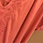 Roxy Cinched Waist Short Sleeve V Neck Dress Pink Medium Photo 6