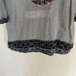 Soft Surroundings Embroidered Small Striped Tunic Top Western Aztec Boho Artsy Photo 7