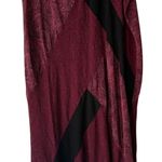 Carole Little Skirt Vintage 24W Red‎ Black Paisley Maxi Patchwork Silk Witchy Red Size 24 Photo 0