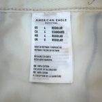 American Eagle  White Denim Cotton Blue Striped Hi Rise Mini Skirt Photo 5