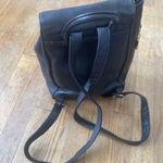 Vintage Carriage House Pebbled Leather Backpack Purse Large Side Zip For Conceal Black Photo 3
