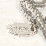 Sea Lily Silver Tone Wired Spring Necklace Jewelry Photo 2